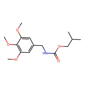 2-methylpropyl N-[(3,4,5-trimethoxyphenyl)methyl]carbamate structure