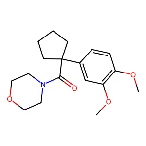 [1-(3,4-Dimethoxy-phenyl)-cyclopentyl]-morpholin-4-yl-methanone structure