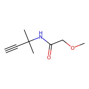 2-methoxy-N-(2-methylbut-3-yn-2-yl)acetamide structure
