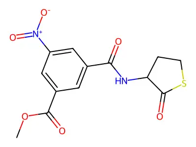 Methyl 3-nitro-5-[(2-oxothiolan-3-yl)carbamoyl]benzoate structure
