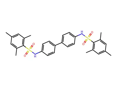 4'a,4'b-bis(mesitylsulfonyl)benzidine structure