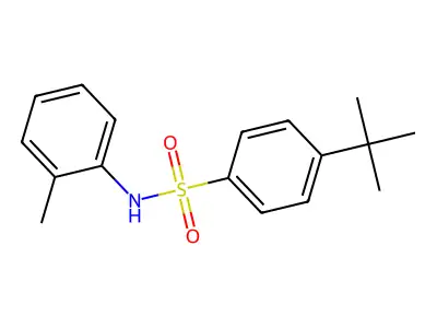 4-tert-butyl-N-(2-methylphenyl)benzenesulfonamide structure
