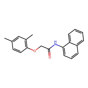 2-(2,4-dimethylphenoxy)-N-naphthalen-1-ylacetamide structure