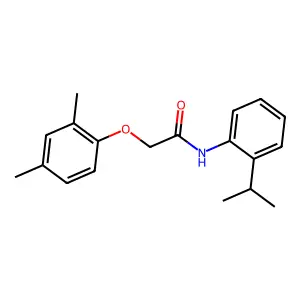 2-(2,4-Dimethylphenoxy)-N-(2-isopropylphenyl)acetamide structure