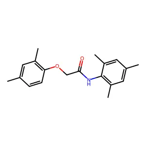 2-(2,4-dimethylphenoxy)-N-mesitylacetamide structure