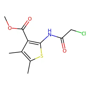 Methyl 2-(2-chloroacetamido)-4,5-dimethylthiophene-3-carboxylate structure