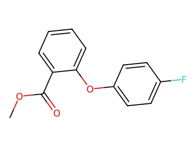 Methyl 2-(4-fluorophenoxy)benzoate structure