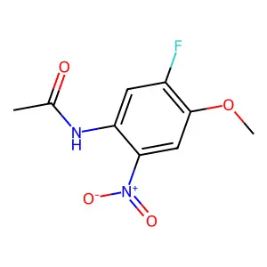N-(5-Fluoro-4-methoxy-2-nitrophenyl)acetamide structure