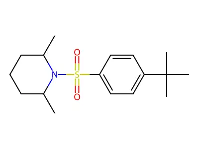 1-(4-Tert-butylbenzenesulfonyl)-2,6-dimethylpiperidine structure