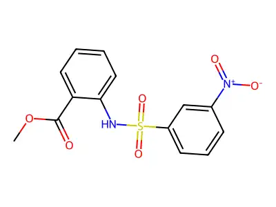 Methyl 2-{[(3-nitrophenyl)sulfonyl]amino}benzoate structure