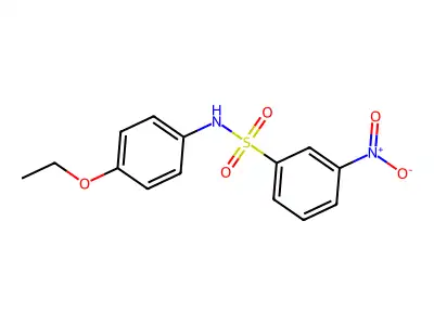 N-(4-ethoxyphenyl)-3-nitrobenzenesulfonamide structure