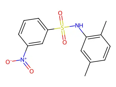 N-(2,5-dimethylphenyl)-3-nitrobenzenesulfonamide structure
