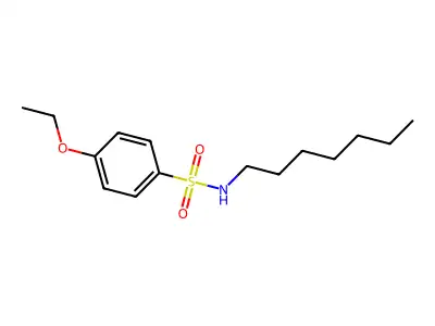 4-ethoxy-N-heptylbenzenesulfonamide structure