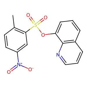 Quinolin-8-yl 2-methyl-5-nitrobenzenesulfonate structure