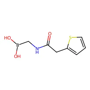 N-(2-噻吩基)乙酰胺硼酸 structure
