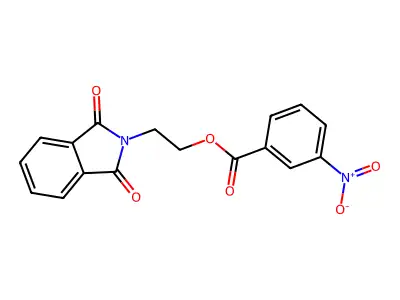 2-(1,3-Dioxo-1,3-dihydro-2H-isoindol-2-yl)ethyl 3-nitrobenzoate structure