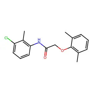 N-(3-chloro-2-methylphenyl)-2-(2,6-dimethylphenoxy)acetamide structure
