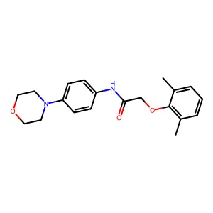 2-(2,6-dimethylphenoxy)-N-(4-morpholin-4-ylphenyl)acetamide structure