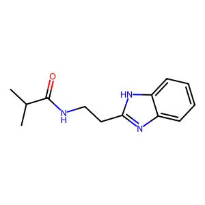 N-[2-(1H-1,3-benzodiazol-2-yl)ethyl]-2-methylpropanamide structure