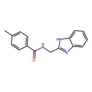 N-(1H-benzimidazol-2-ylmethyl)-4-methylbenzamide structure