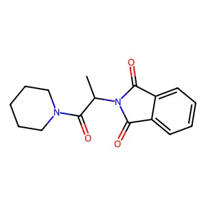 2-[1-oxo-1-(piperidin-1-yl)propan-2-yl]-1H-isoindole-1,3(2H)-dione structure