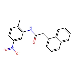 N-{5-nitro-2-methylphenyl}-2-(1-naphthyl)acetamide structure