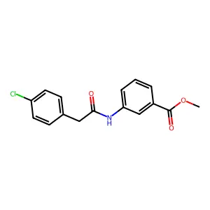 Methyl 3-{[(4-chlorophenyl)acetyl]amino}benzoate structure