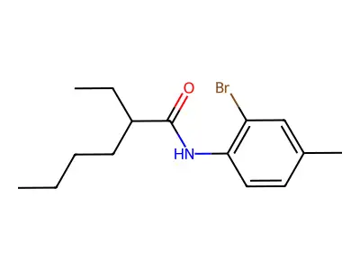 N-(2-bromo-4-methylphenyl)-2-ethylhexanamide structure