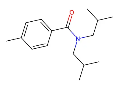 4-methyl-N,N-bis(2-methylpropyl)benzamide structure