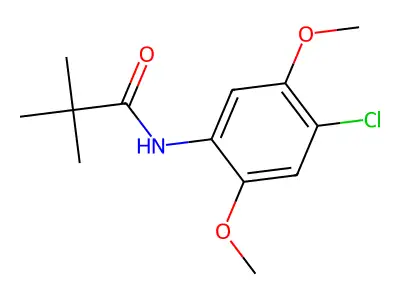 Propanamide, N-(4-chloro-2,5-dimethoxyphenyl)-2,2-dimethyl- structure