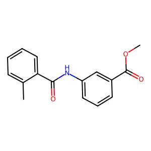 Methyl 3-{[(2-methylphenyl)carbonyl]amino}benzoate structure