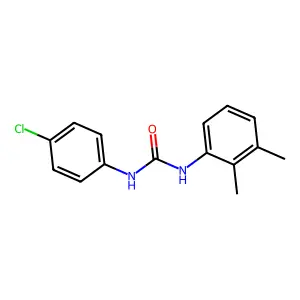 N-(4-chlorophenyl)-N'-(2,3-dimethylphenyl)urea structure