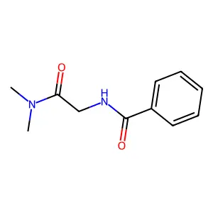 Benzamide, N-((dimethylcarbamoyl)methyl)- structure