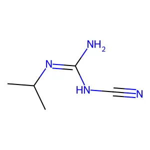 1-Cyano-3-(1-methylethyl)guanidine structure
