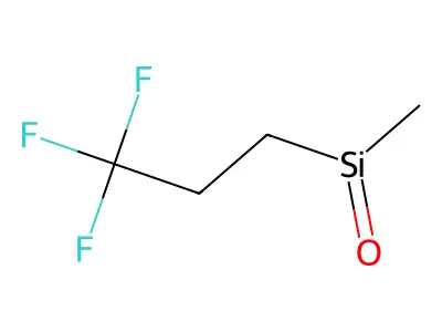 Methyl(3,3,3-trifluoropropyl)silanone structure