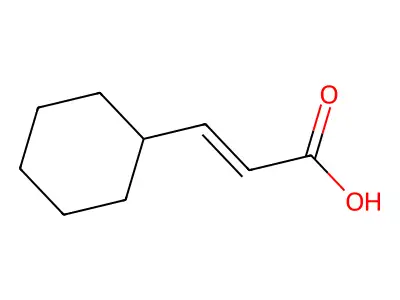 (2E)-3-cyclohexylprop-2-enoic acid structure