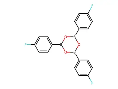Tris(4-fluorophenyl)boroxine structure