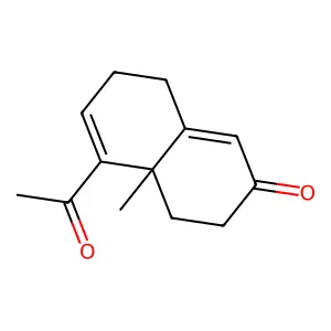 5-Acetyl-4a-methyl-3,4,7,8-tetrahydronaphthalen-2-one structure