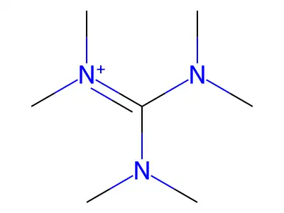 Hexamethylguanidinium structure