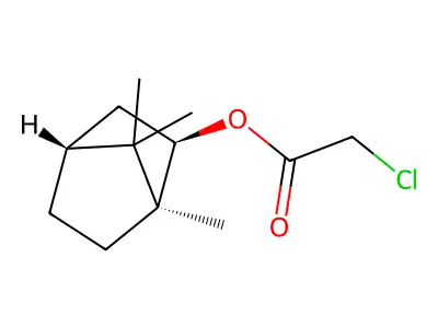 [(1S,2S,4R)-1,7,7-trimethyl-2-bicyclo[2.2.1]heptanyl] 2-chloroacetate structure