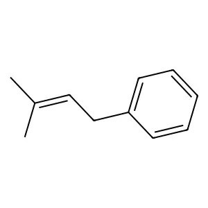 Benzene, (3-methyl-2-butenyl)- structure