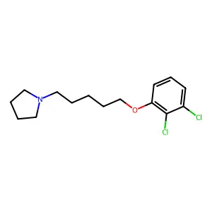 1-[5-(2,3-Dichlorophenoxy)pentyl]pyrrolidine structure
