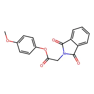 4-methoxyphenyl (1,3-dioxo-1,3-dihydro-2H-isoindol-2-yl)acetate structure