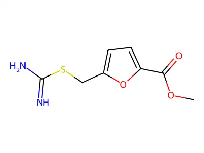 Methyl 5-[(carbamimidoylsulfanyl)methyl]furan-2-carboxylate structure