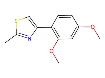 4-(2,4-Dimethoxyphenyl)-2-methyl-1,3-thiazole structure