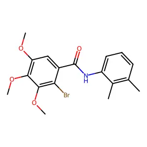 2-bromo-N-(2,3-dimethylphenyl)-3,4,5-trimethoxybenzamide structure