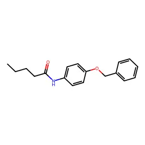 N-[4-(benzyloxy)phenyl]pentanamide structure