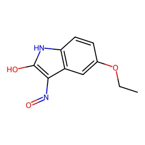 5-Ethoxy-3-(hydroxyamino)-2H-indol-2-one structure