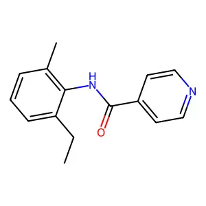 N-(2-ethyl-6-methylphenyl)pyridine-4-carboxamide structure