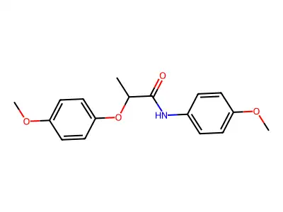 2-(4-methoxyphenoxy)-N-(4-methoxyphenyl)propanamide structure